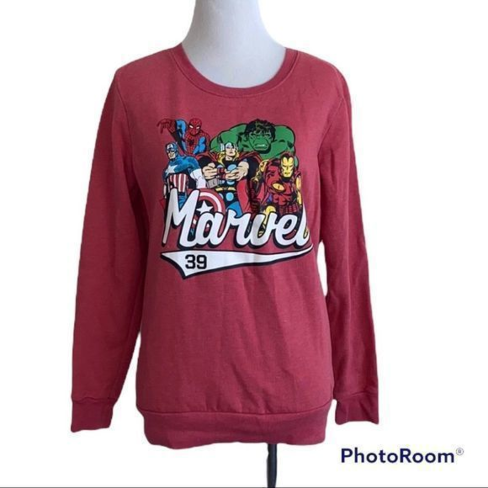 5/$30 🎈 Marvel women’s small‎ graphic be a hero Crewneck sweatshirt